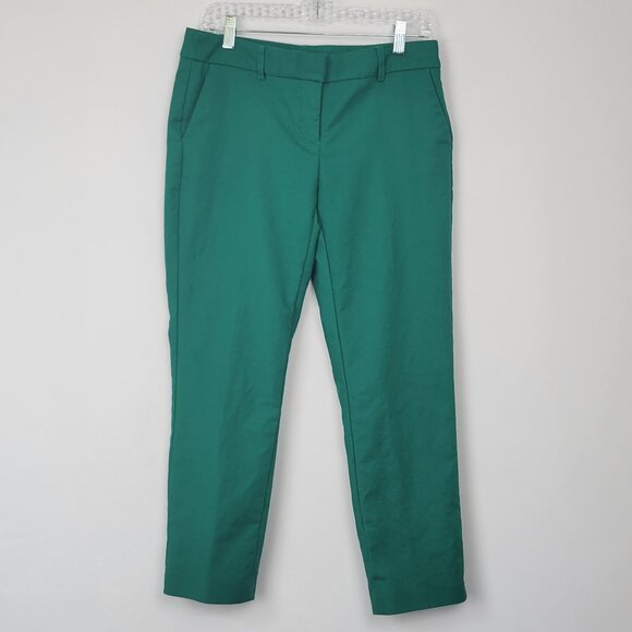 Dalia Collection Green 'Modern Fit' Ankle Pants Mid-Rise Slim Fit - Picture 1 of 11